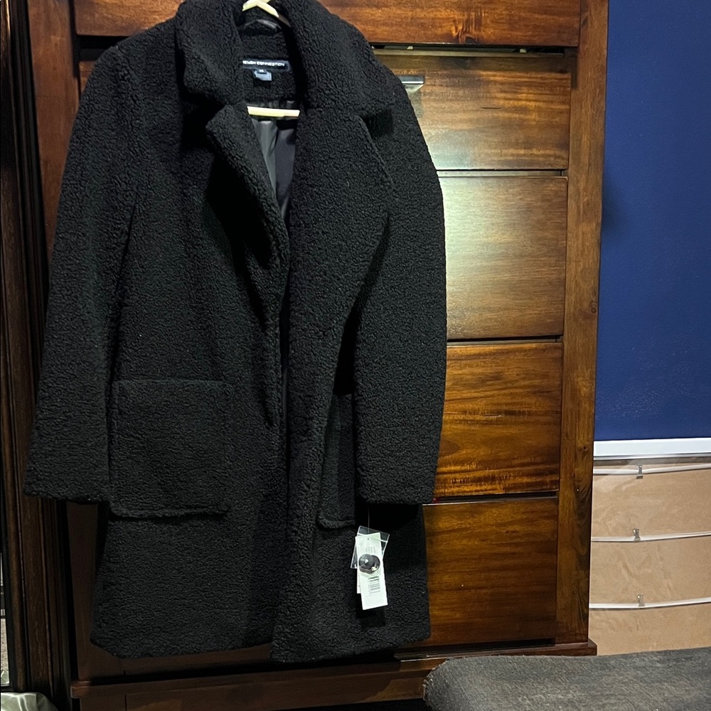 French Connection Black Pea Coat